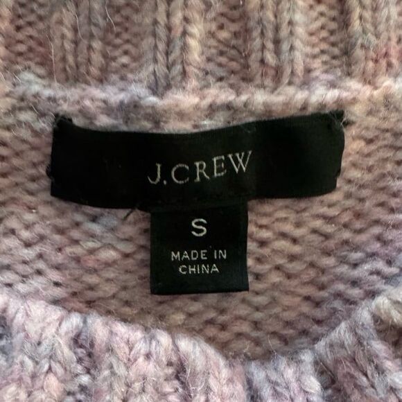 J. Crew Crewneck Alpaca Blend Sweater in Wisterial Multi Heather Size Small - Picture 4 of 5